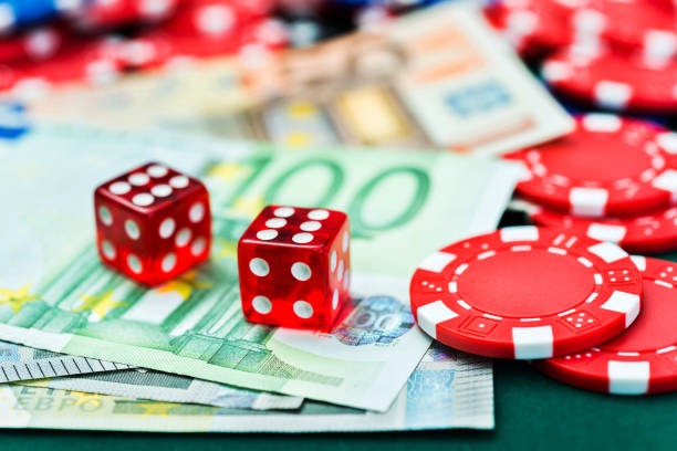Live-dealer casino studio with multi-camera setup
